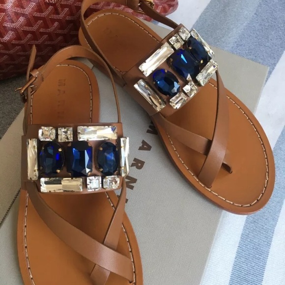 MARNI LEATHER SANDALS